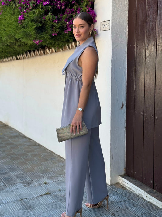 Conjunto Peonia Gris