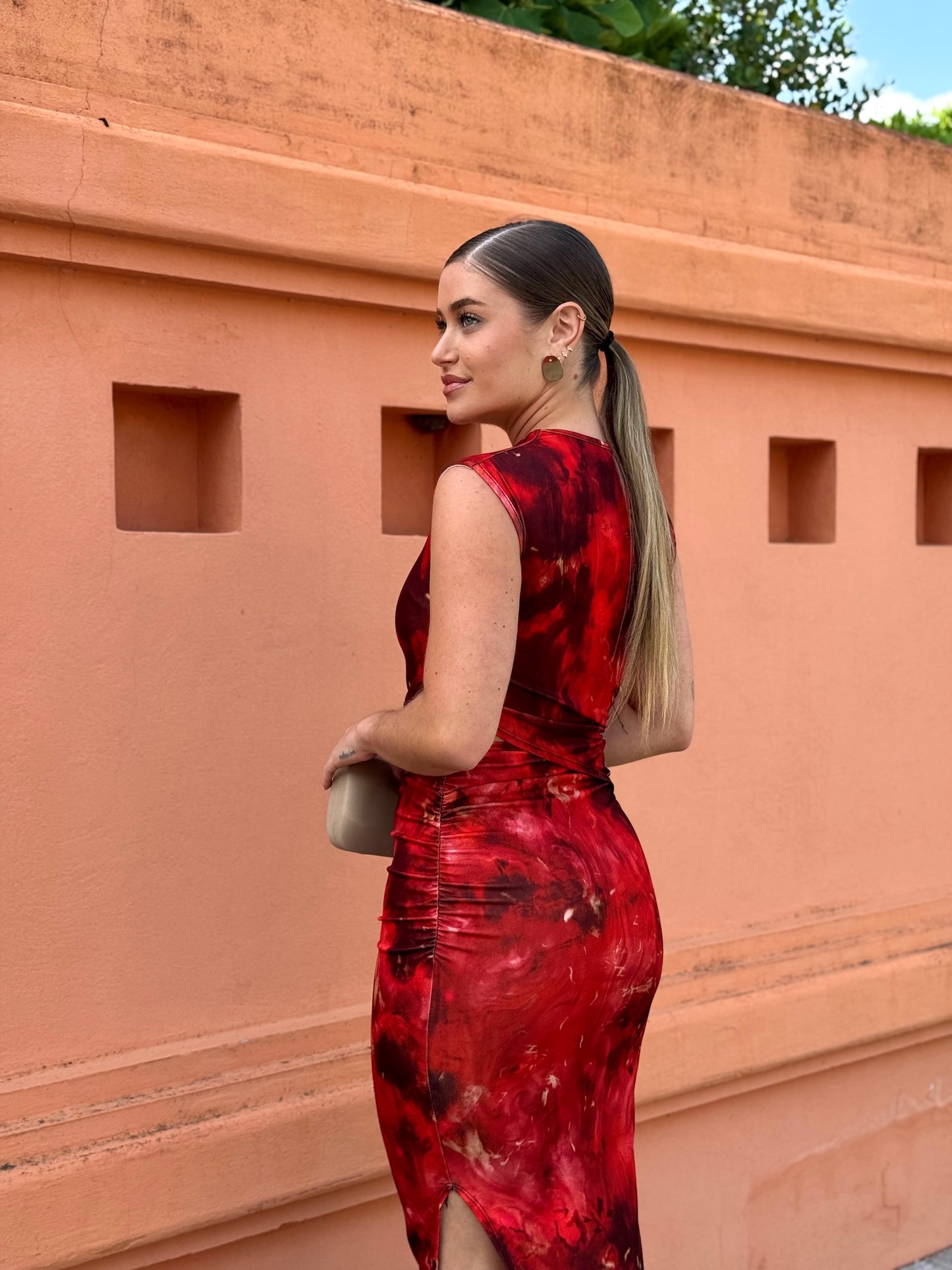 Vestido Cuarzo Rojo