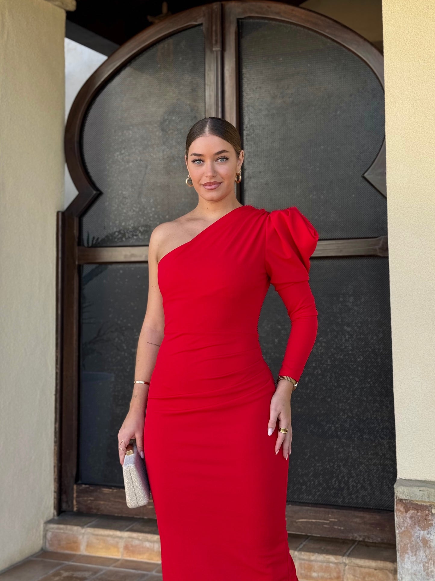 Vestido Jazmín Rojo