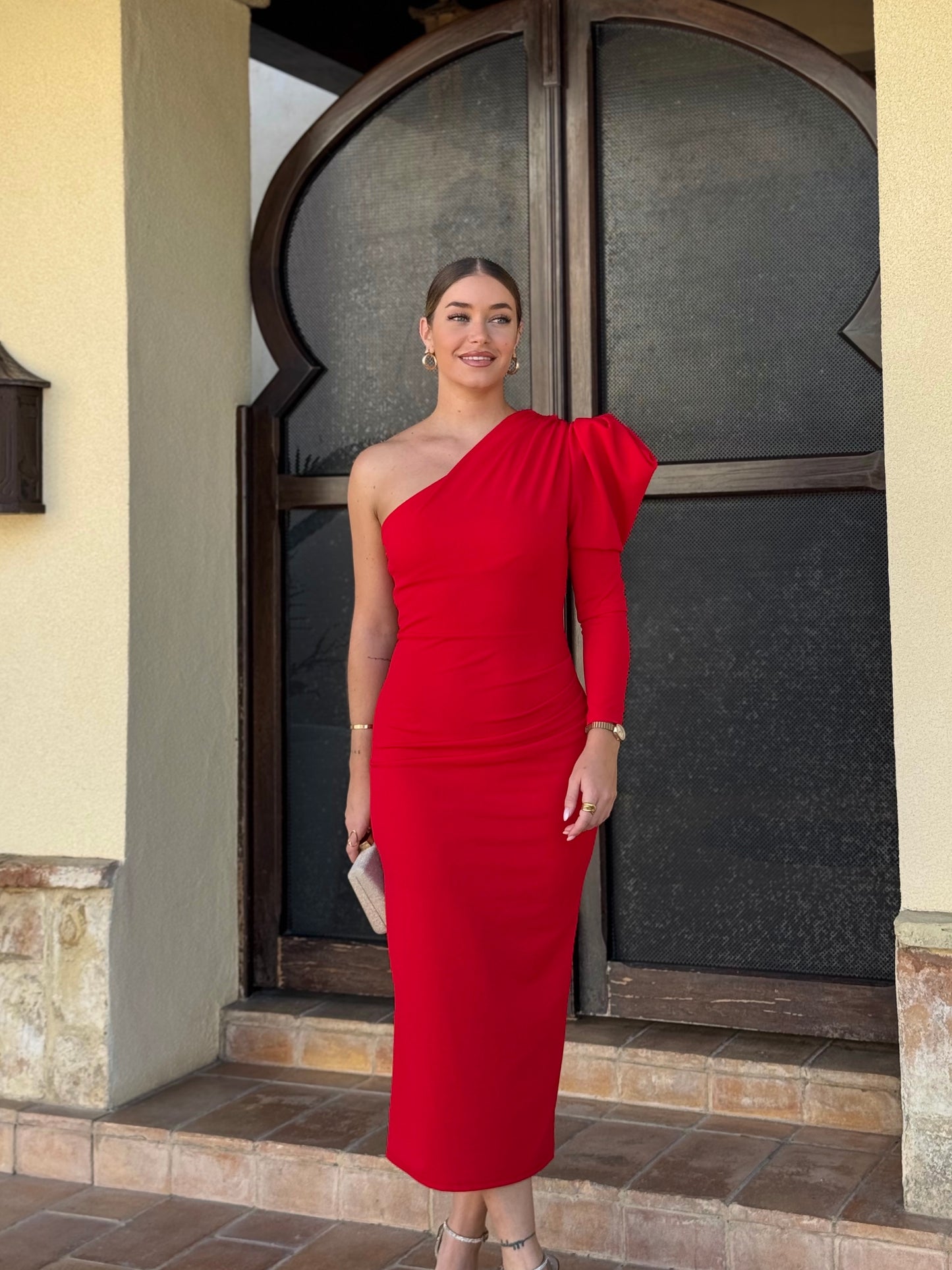 Vestido Jazmín Rojo