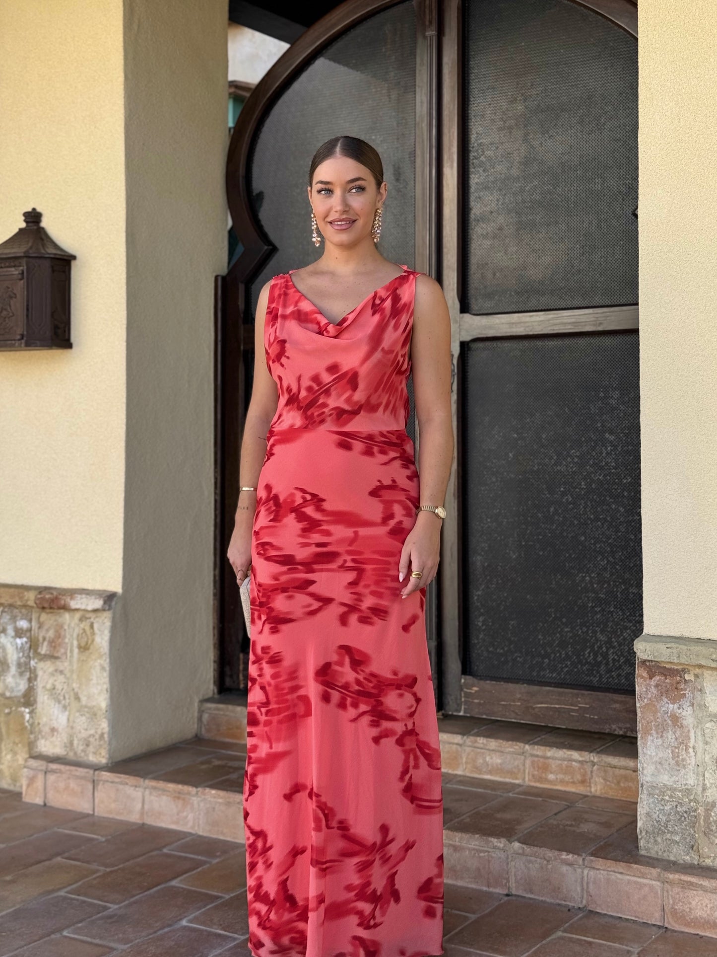 Vestido Tulipán Coral