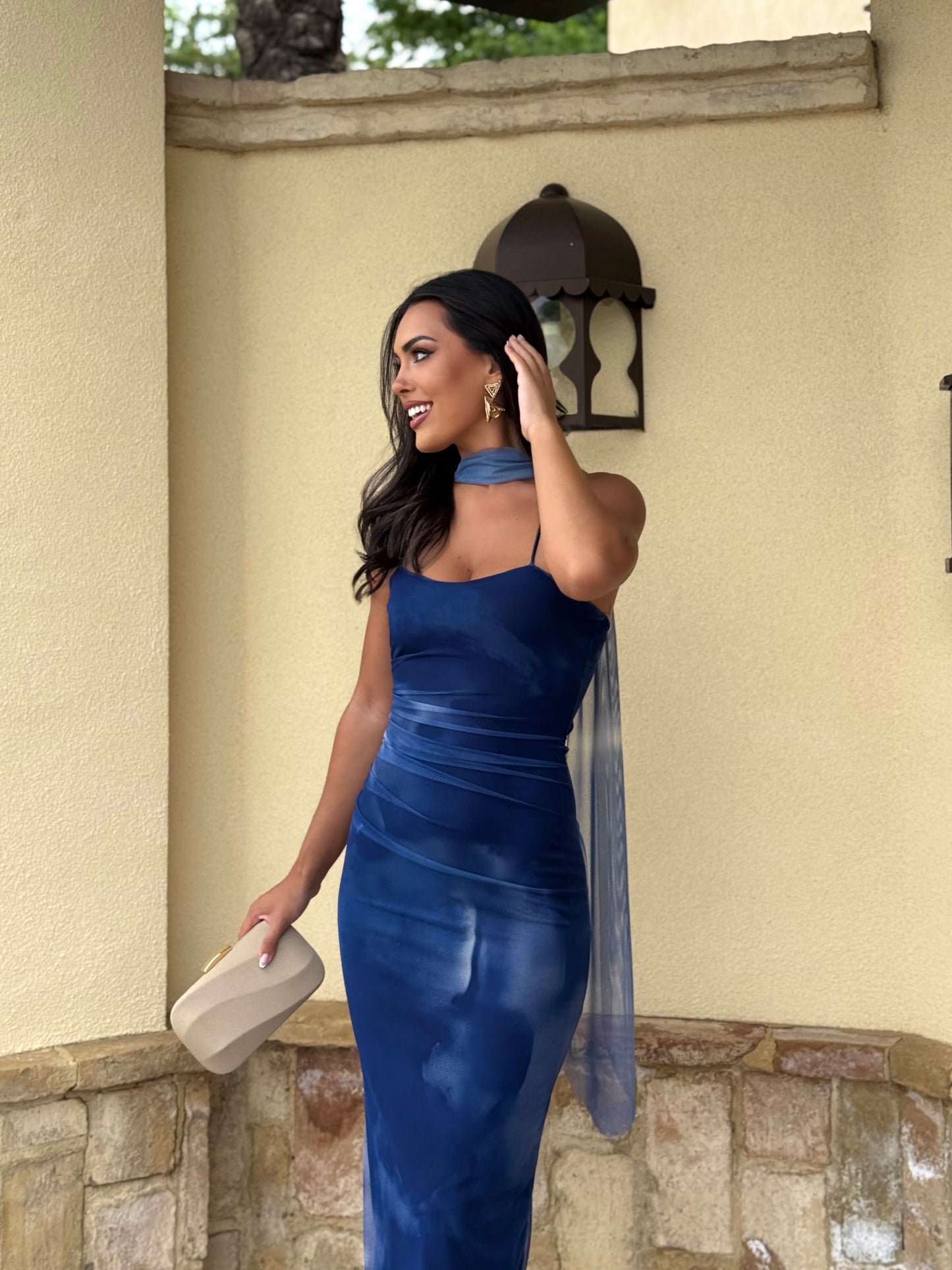 Vestido Esmeralda Azul