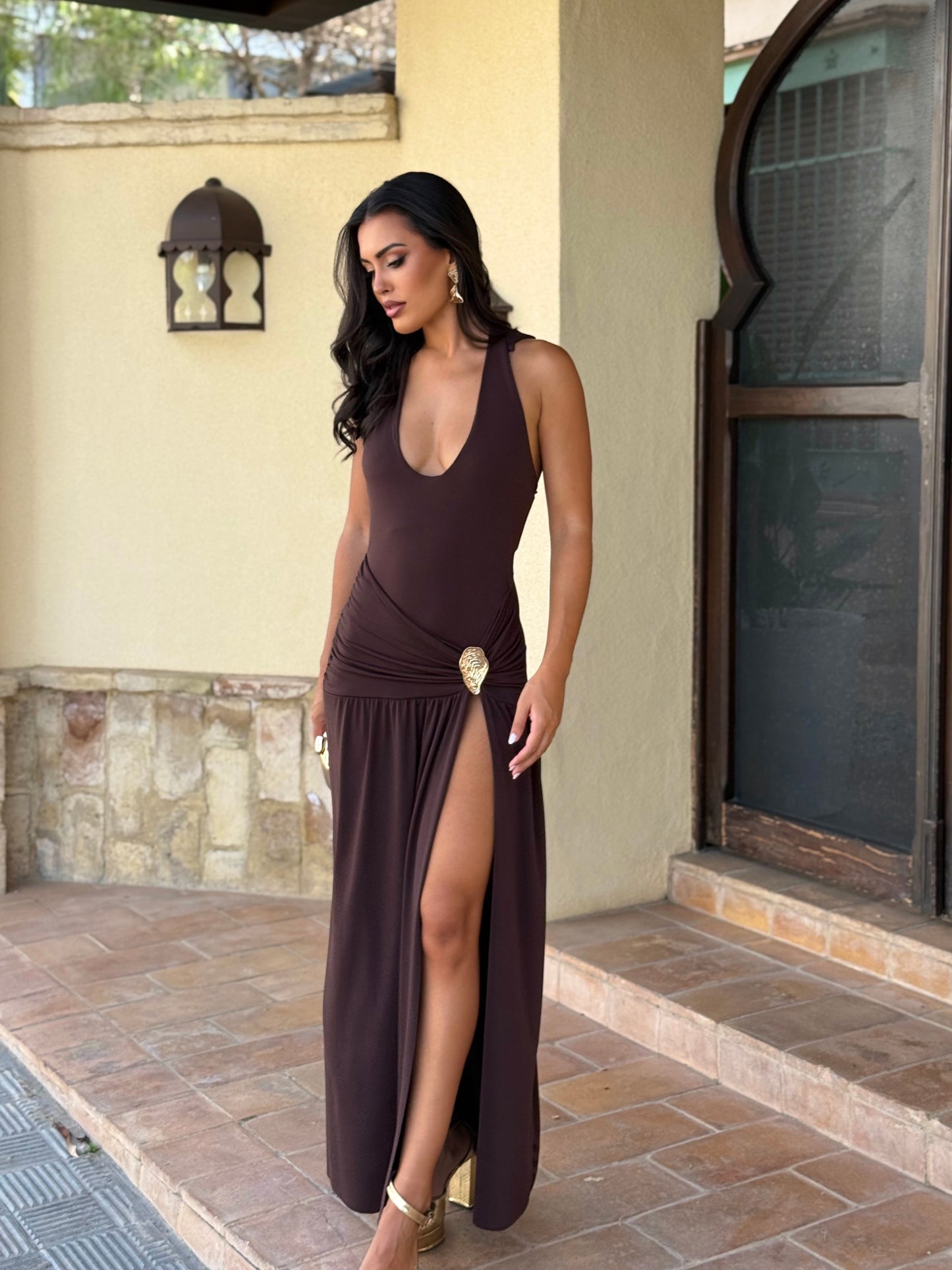 Vestido Riolita Marrón