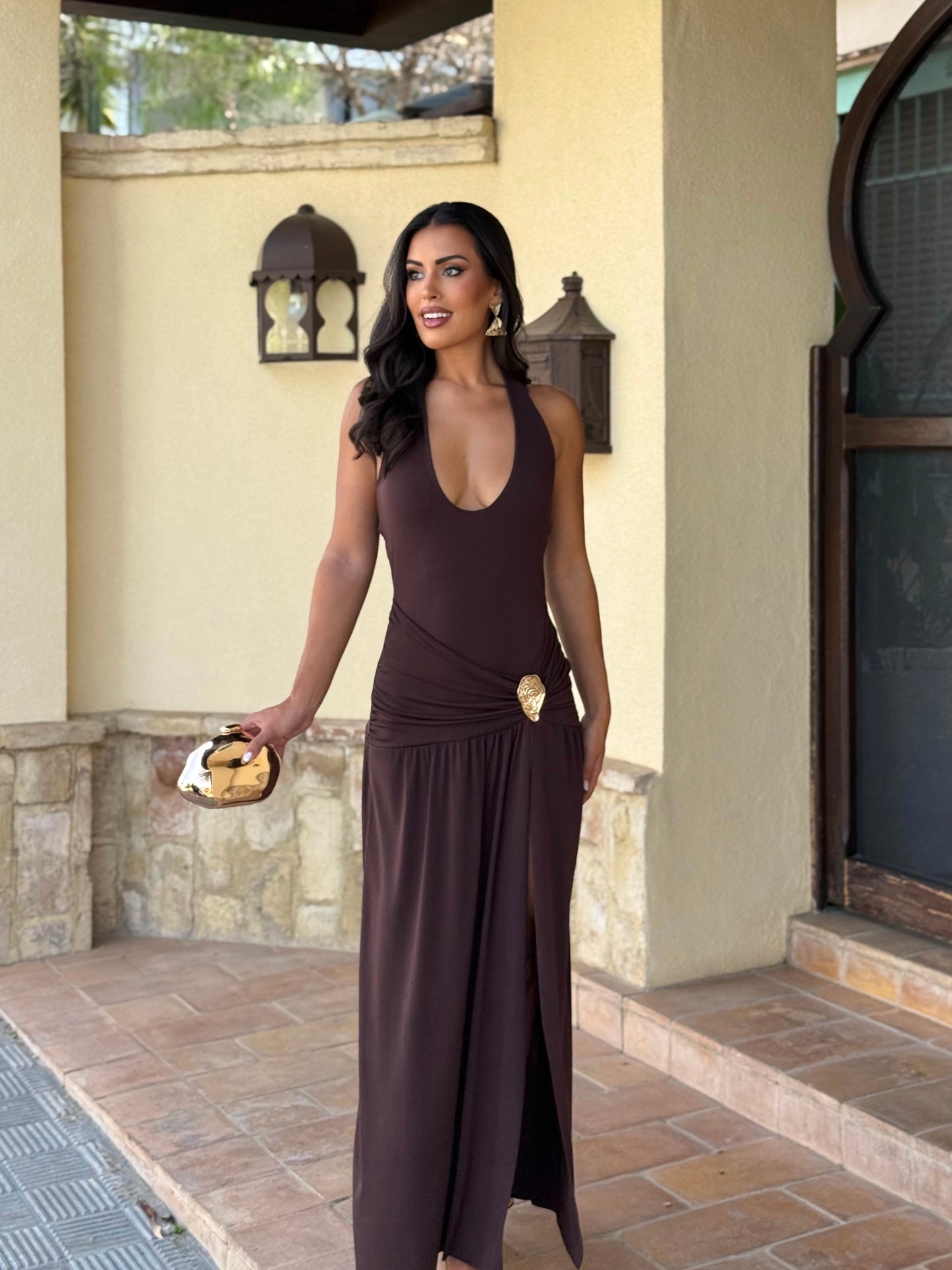 Vestido Riolita Marrón