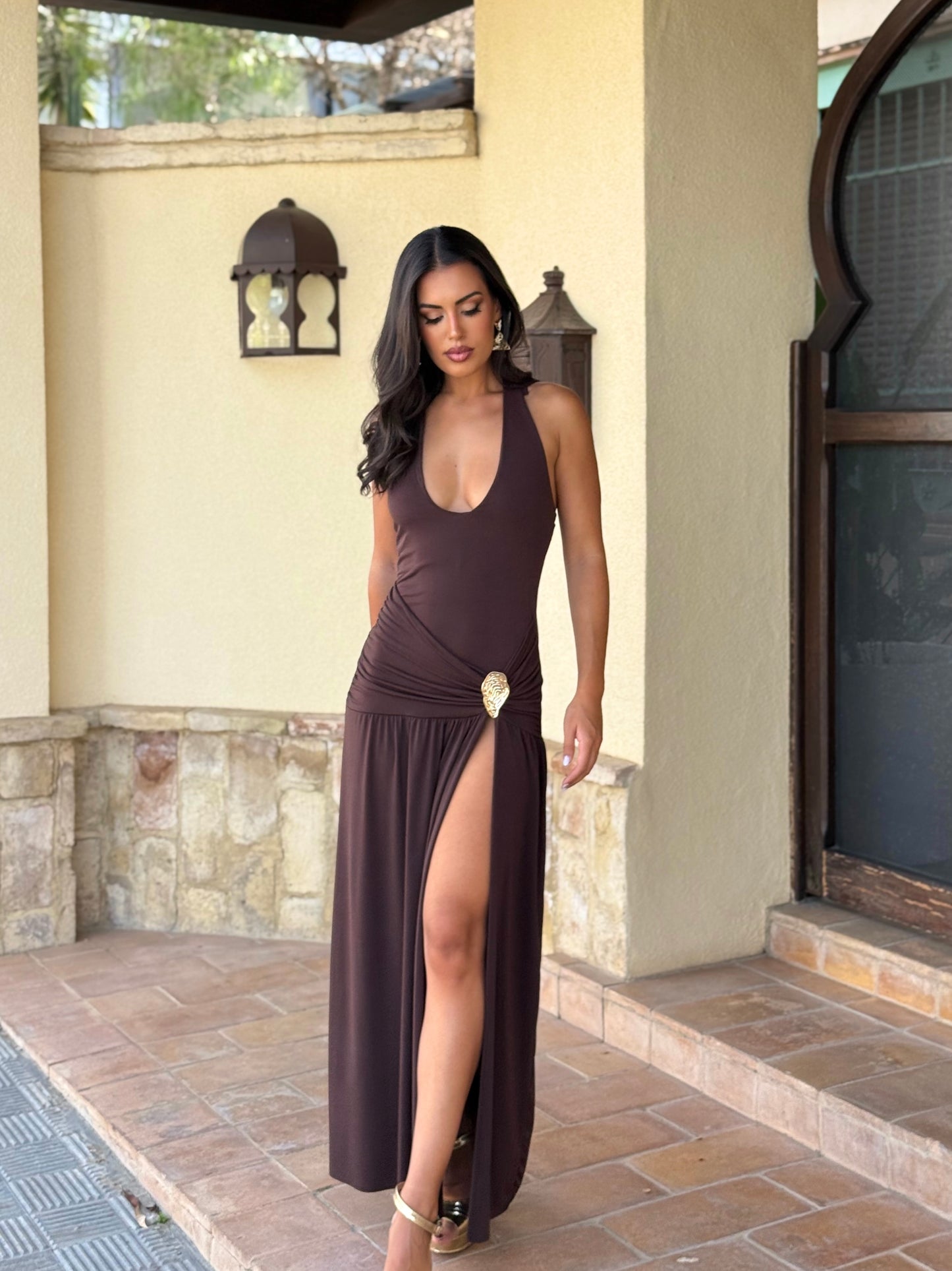 Vestido Riolita Marrón