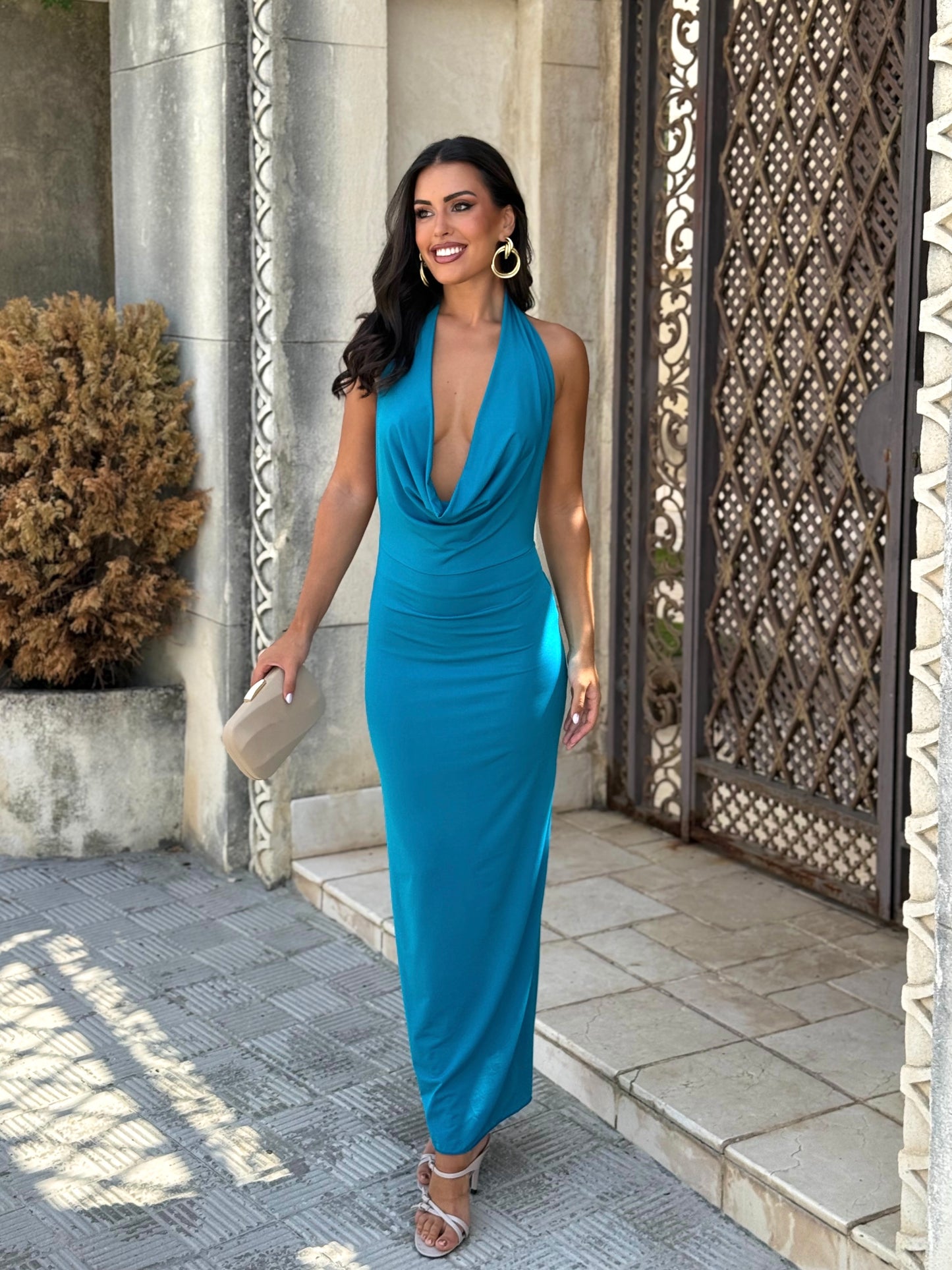 Vestido Nova Azul Añil