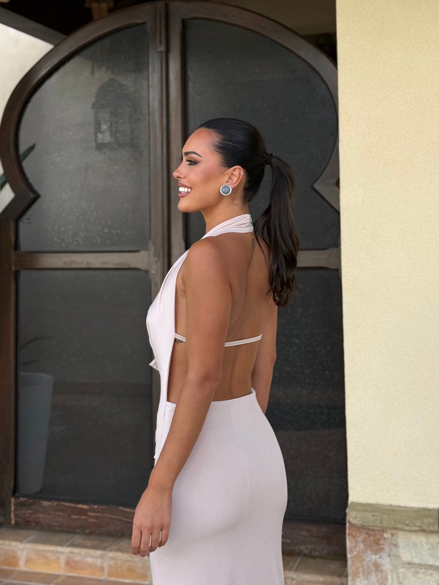 Vestido Nova Beige