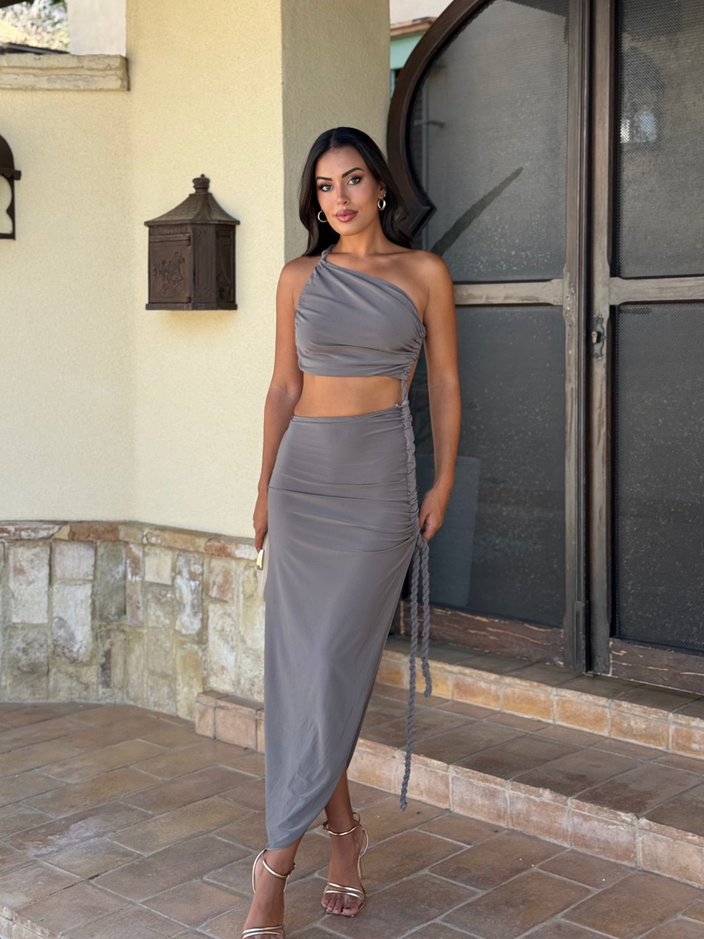Vestido Ibiza Gris Piedra