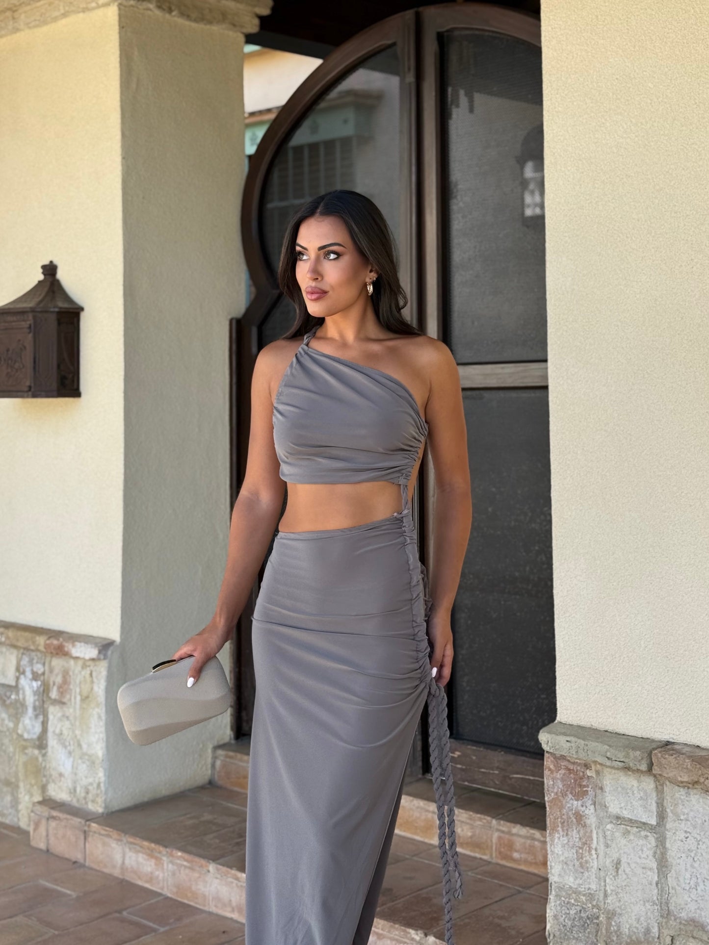 Vestido Ibiza Gris Piedra