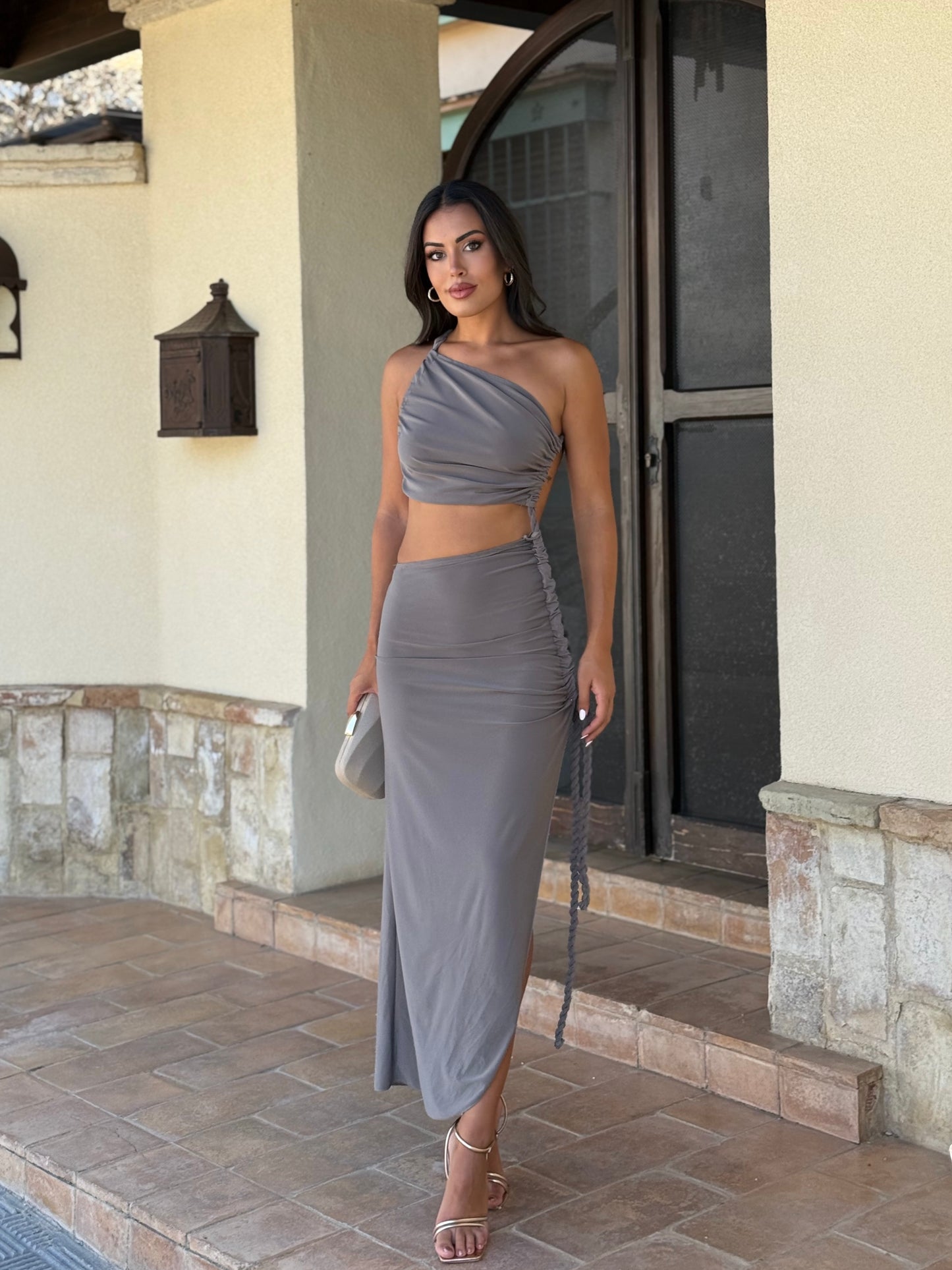 Vestido Ibiza Gris Piedra