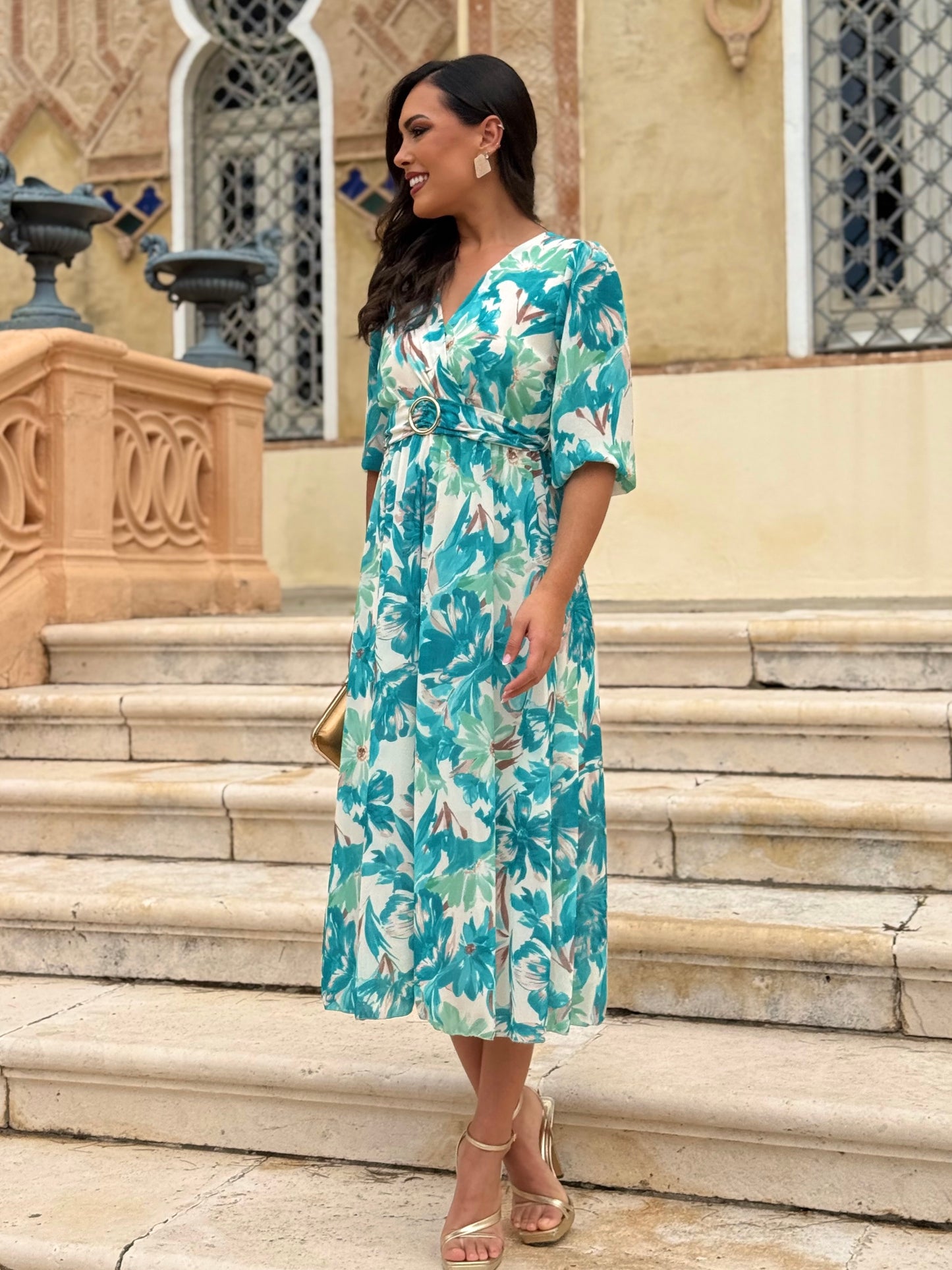 Vestido Narciso Turquesa