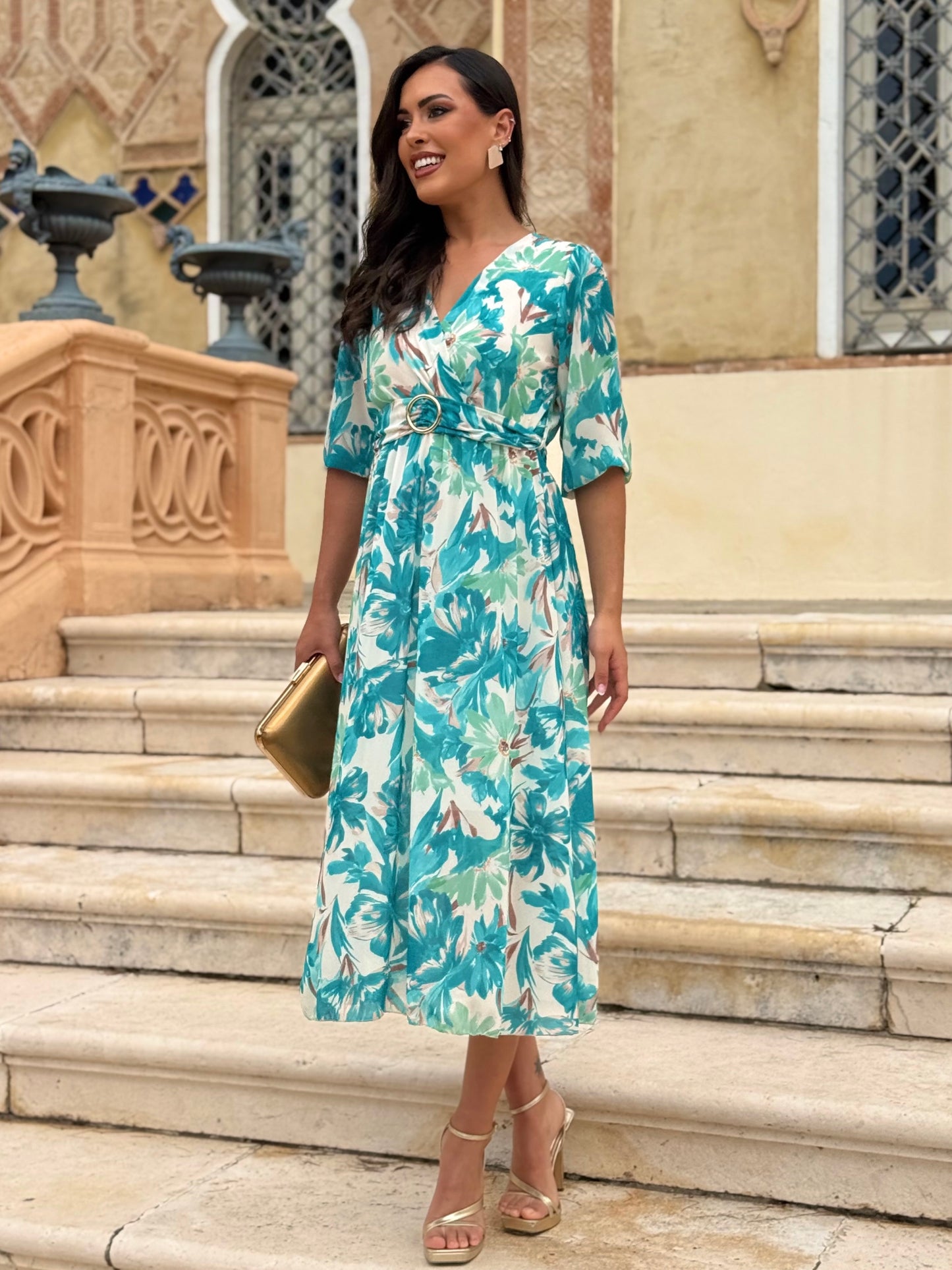 Vestido Narciso Turquesa