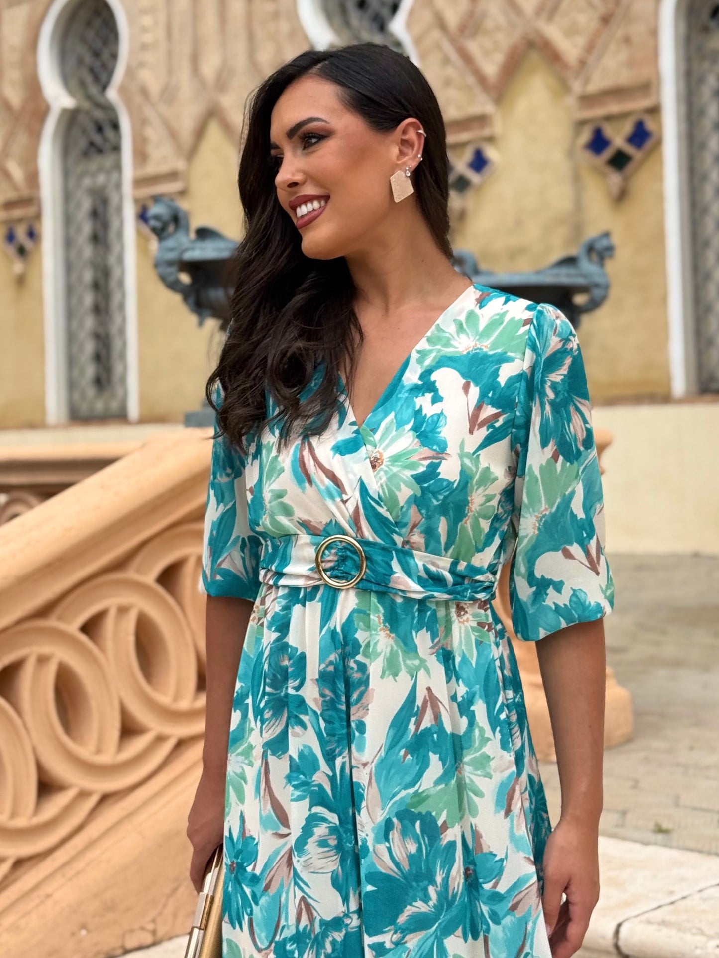 Vestido Narciso Turquesa