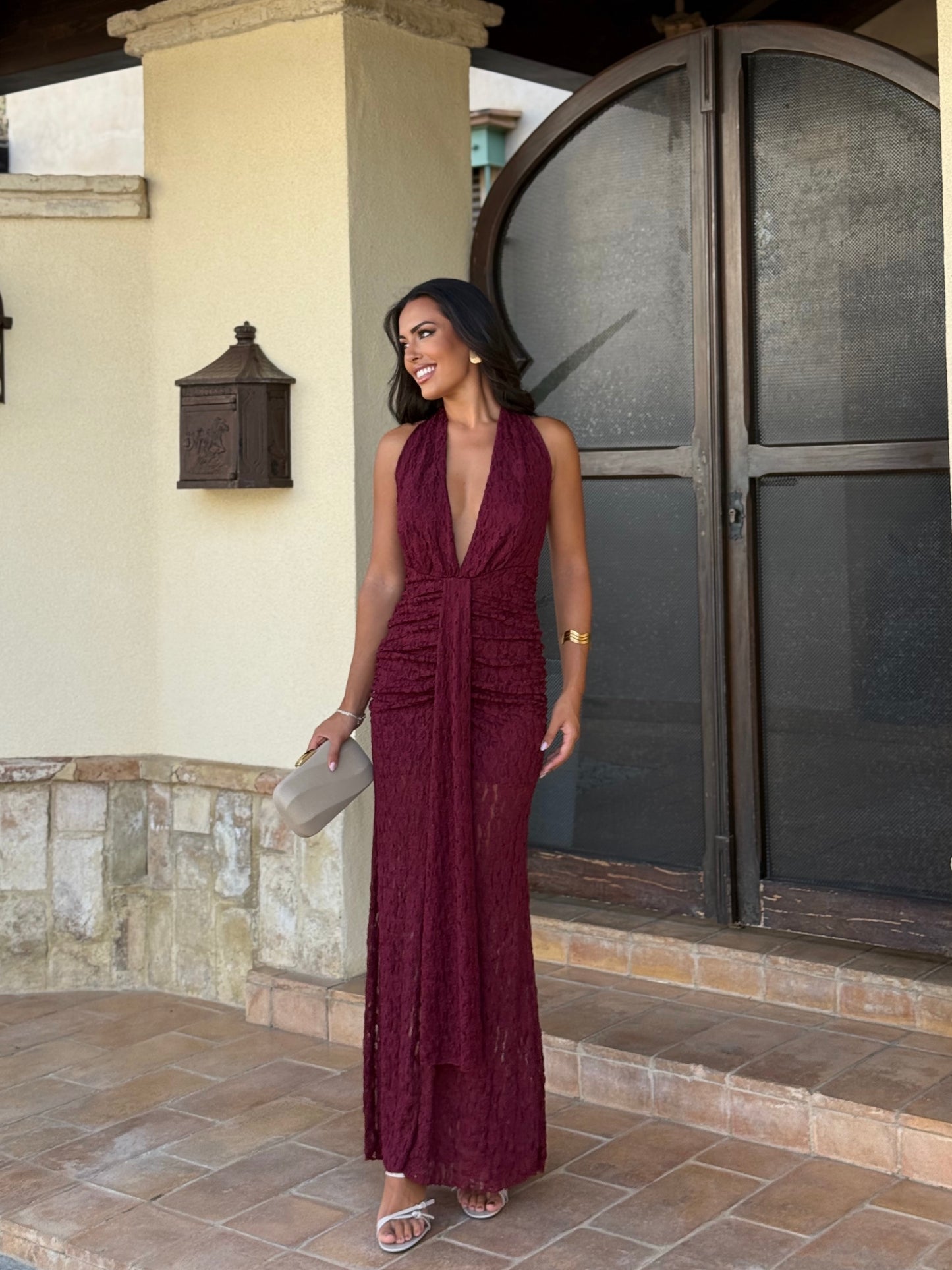 Vestido Velvet Burdeos