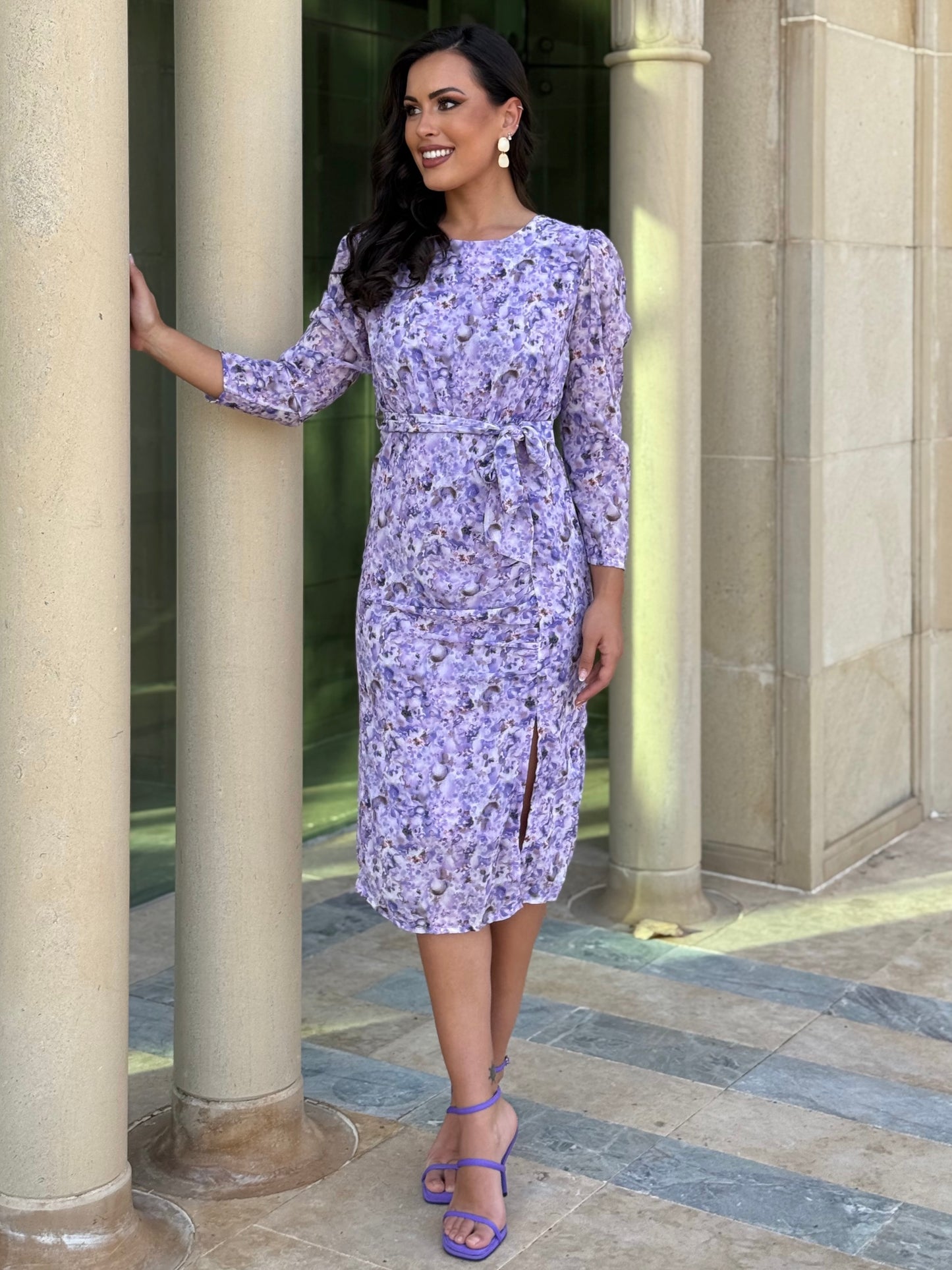 Vestido Camelia Morado