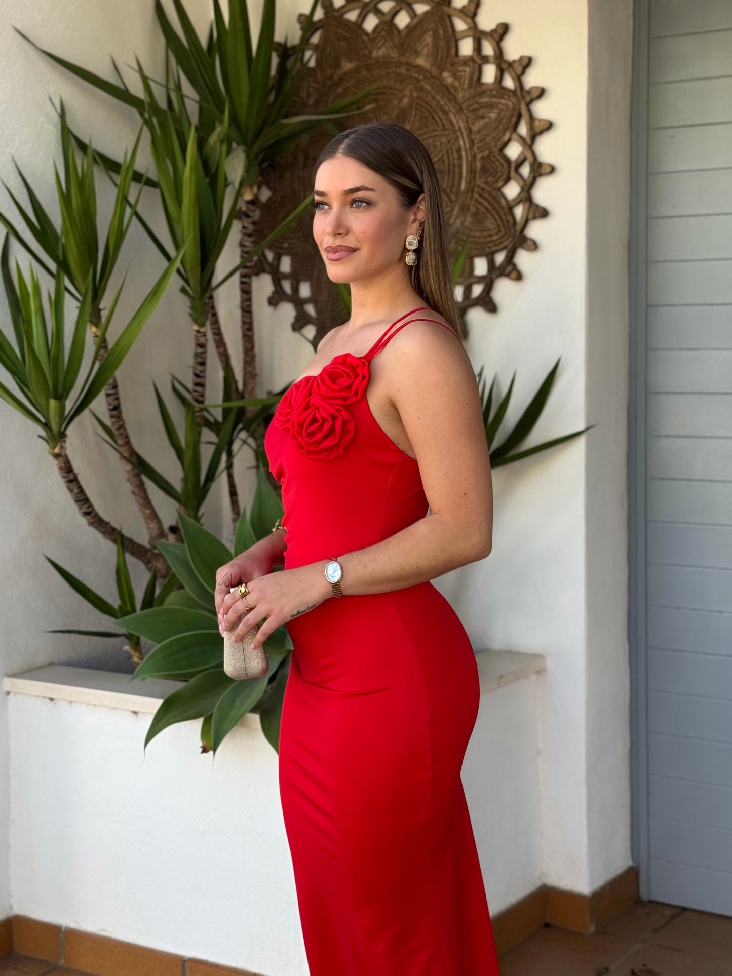Vestido Rosas