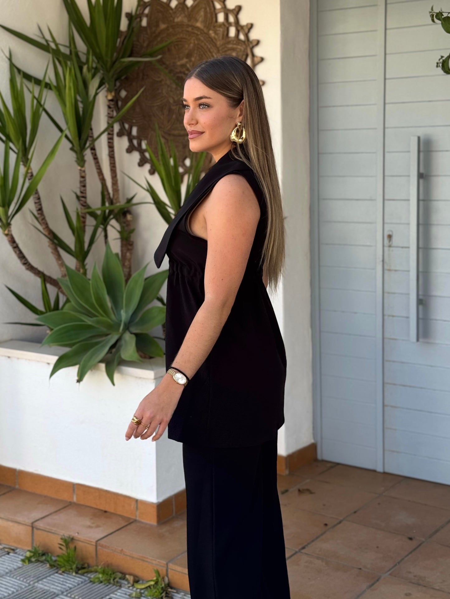 Conjunto Peonia Negro