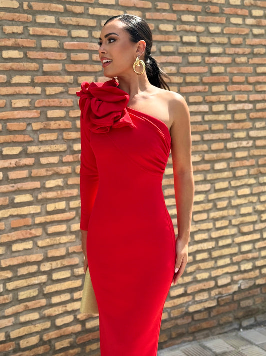 Vestido Clavel Rojo