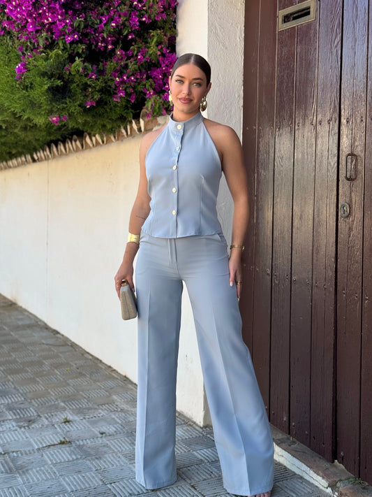 Conjunto Alelí Gris Perla