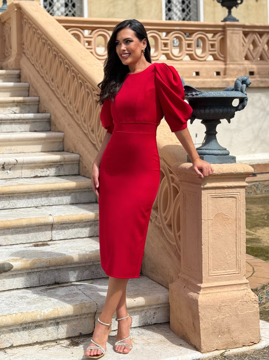 Vestido Lirio Rojo