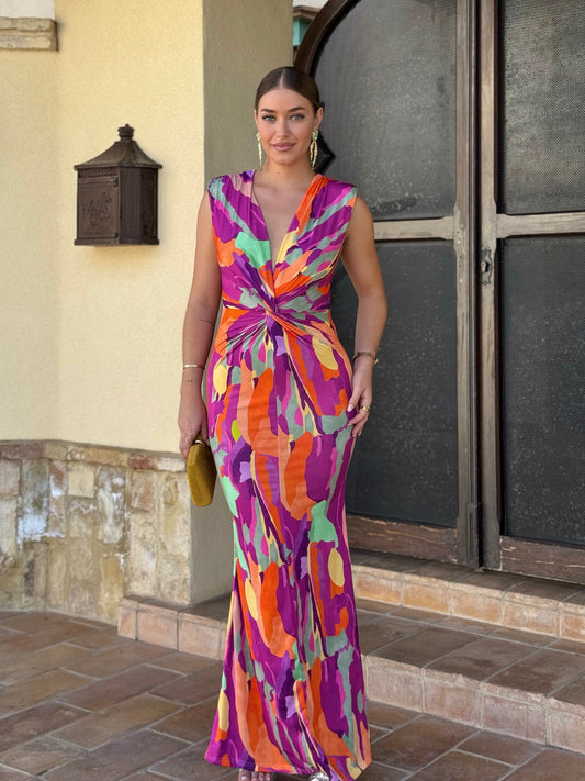 Vestido Platino Rosa