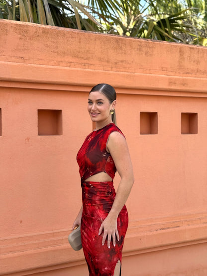 Vestido Cuarzo Rojo