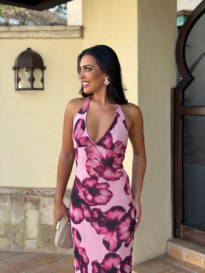 Vestido Floral Rosa