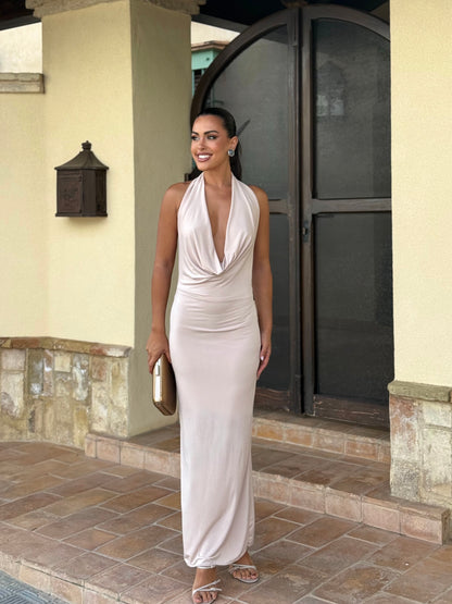 Vestido Nova Beige