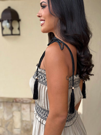 Vestido Elita Beige