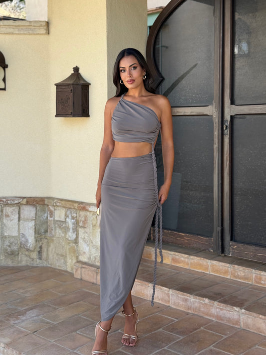 Vestido Ibiza Gris Piedra