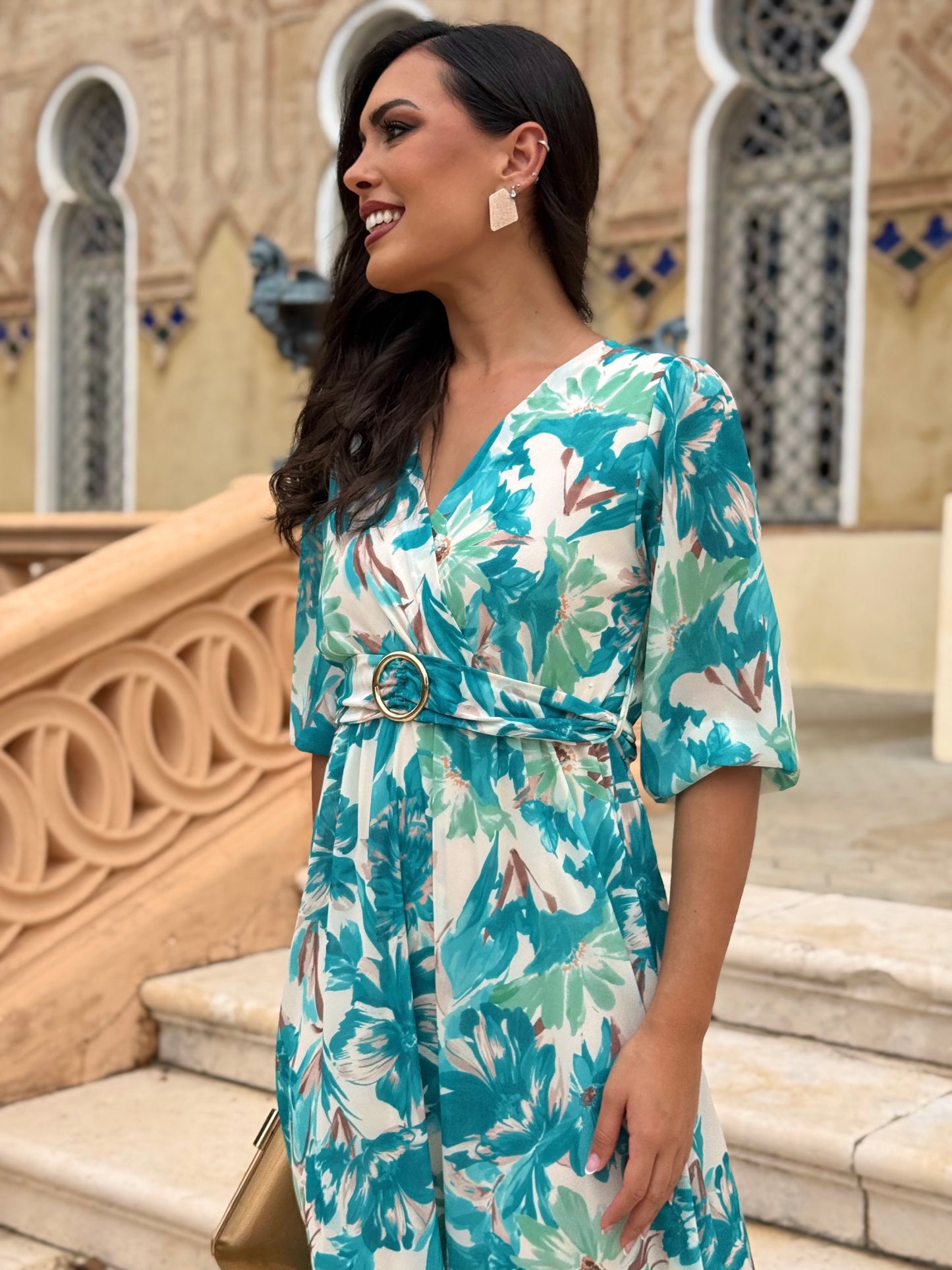 Vestido Narciso Turquesa