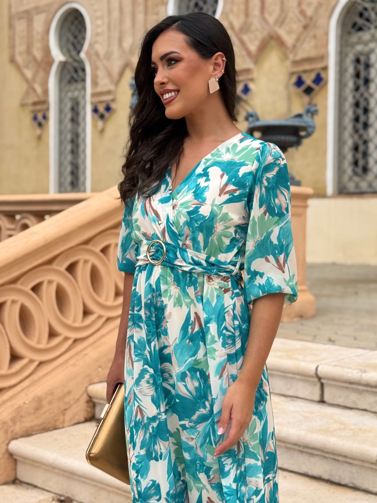 Vestido Narciso Turquesa
