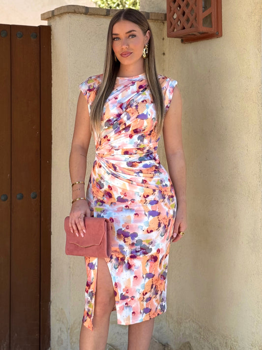 Vestido Orquídea Estampado sin mangas