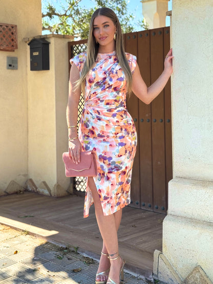Vestido Orquídea Estampado sin mangas