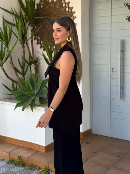 Conjunto Peonia Negro