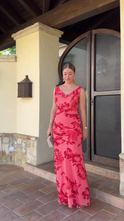 Vestido Tulipán Coral