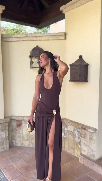 Vestido Riolita Marrón