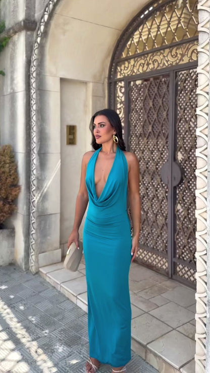 Vestido Nova Azul Añil
