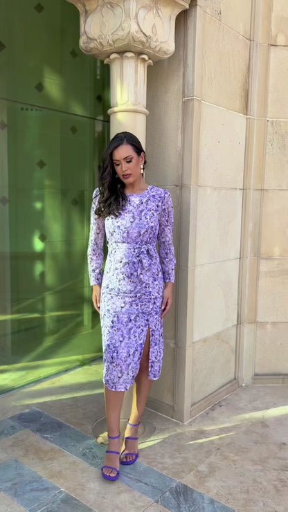 Vestido Camelia Morado