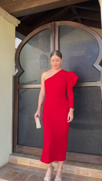 Vestido Jazmín Rojo